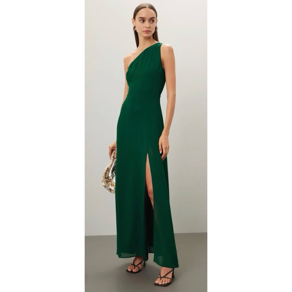 Reformation Evelyn Dress in Forest - Picture 4 of 16